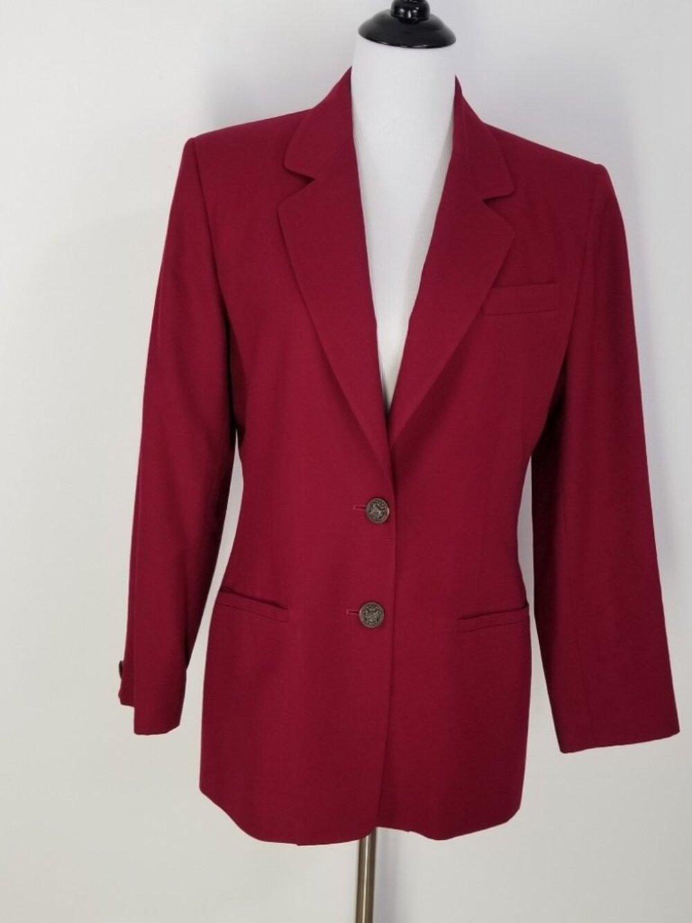 Talbots Petites Womens 10P Red Blazer